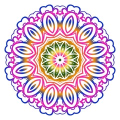 Fototapeta na wymiar Vintage Invitation card with Mandala pattern. decorative elements. vector illustration. Anti-stress therapy pattern.