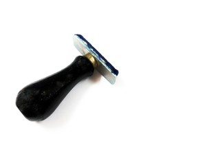 rubber stamp on white background