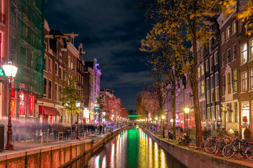Fototapeta na wymiar Red Light District Amsterdam