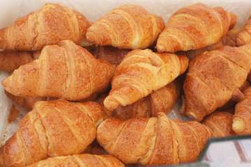 Croissants in the market