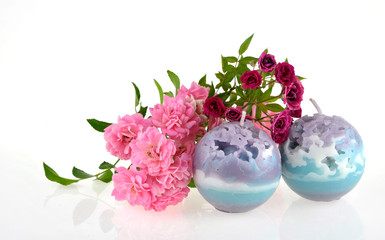 Christmas candles and lights