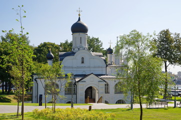 Fototapeta na wymiar Church of the Conception of Anna in the Corner in the natural-landscape Park 