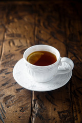 Black tea with lemon