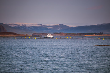 Naklejka premium Norway Landscape scene around Tromso during winter