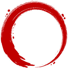 円　筆文字　丸　筆