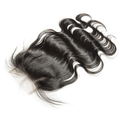 Body wave wavy free part black human hair weaves extensions lace frontal closure