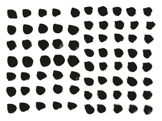 Calligraphy Paint Brush Lines High Detail Abstract Vector Background Set 132