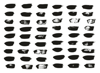 Calligraphy Paint Brush Lines High Detail Abstract Vector Background Set 124