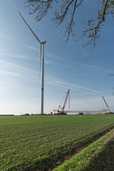 Baustelle, Windkraftanlage