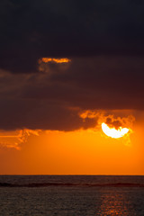 Fototapeta premium Sunset on Mauritius