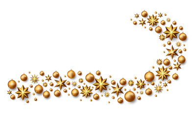 Golden Merry Christmas lettering Background. Calligraphy Inscription Merry Christmas. Vector Stock Illustration.