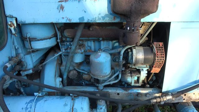 Old soviet traktor