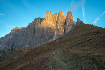 Die Sellatürme bei Sonnenuntergang