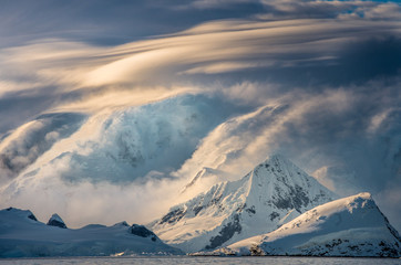 Mountains and Cloud - Antarctica