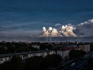 The Factory chimneys.