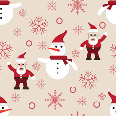 cartoon christmas holiday pattern seamless background