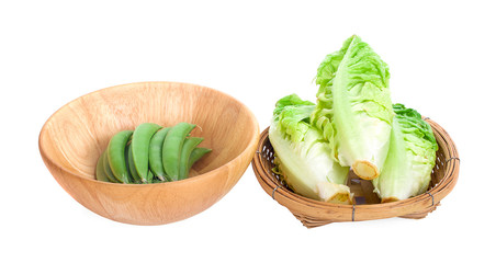 various fresh vegetables isolated on white background,clipping path