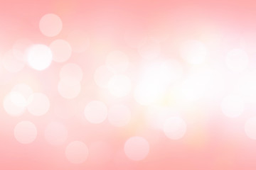 Pink bokeh blurred abstract for background