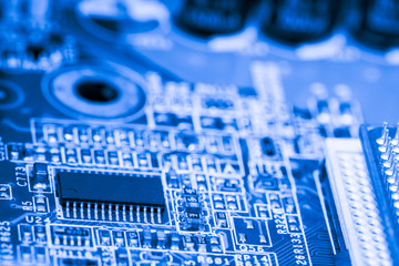 Abstract,close up of Mainboard Electronic computer background. (logic board,cpu motherboard,Main board,system board,mobo)