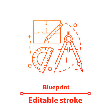 Blueprint concept icon