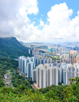 View Of Hong Kong From Lion Rock Country Park