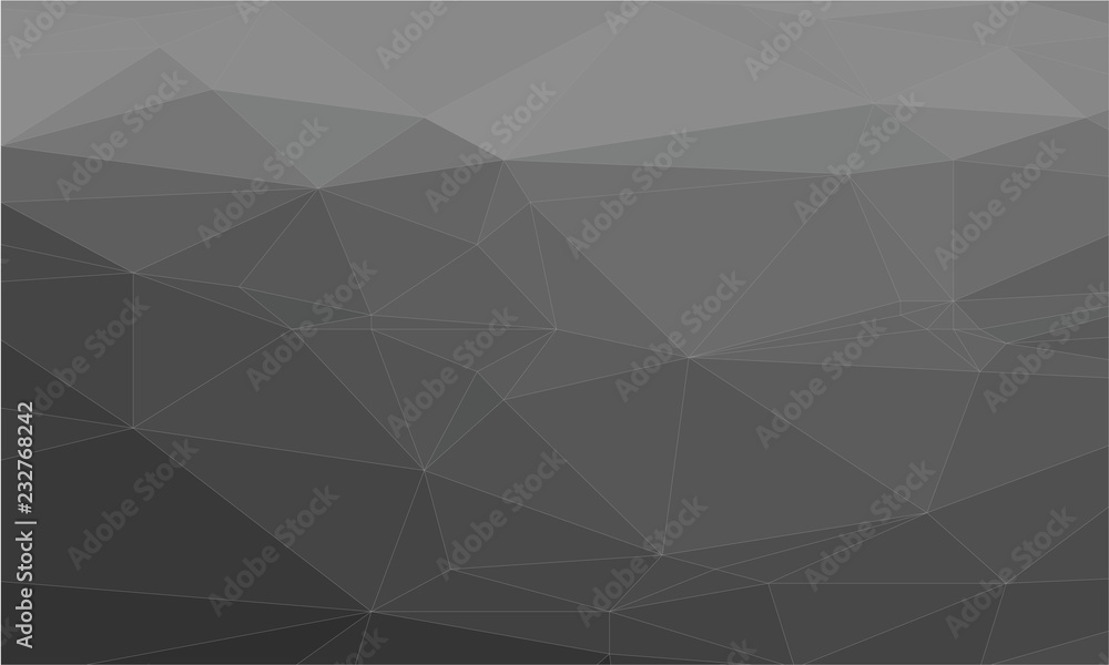 Poster abstract polygon grey background with wireframe polygonal abstract mesh.pattern composed of triangle