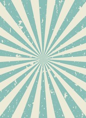 Sunlight retro narrow faded grunge background. green and beige color burst background.