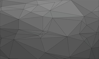 Abstract polygon grey background with wireframe polygonal abstract mesh.Pattern composed of triangles. 