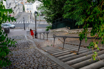stairs behind Montmartre