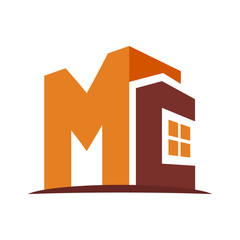 icon logo for the construction business, with combination of the initials M & C