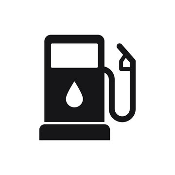 Gasoline Pump Icon, Gas Station Sign, Vector Fuel Sign