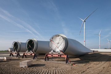 Baustelle, Windkraftanlage