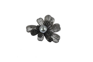 brooch on white background