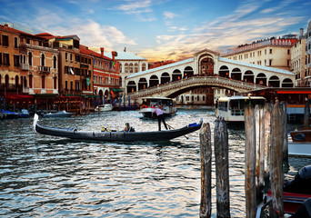 view of the Canale Grande in Venice, Italy