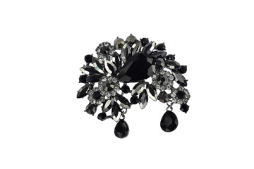 brooch on white background