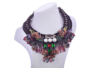necklace on the display