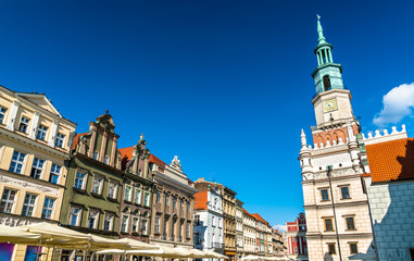 Town Hall on the Old Market Square in Poznan, Poland