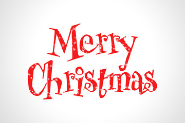 Merry Christmas greeting card design template layout on white background