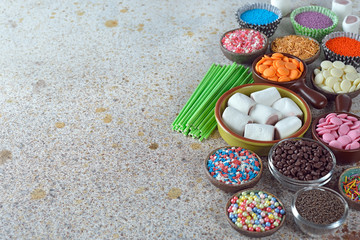 Obraz na płótnie Canvas Ingredients for making candy