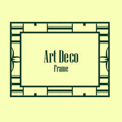 Obraz premium Art Deco border frame