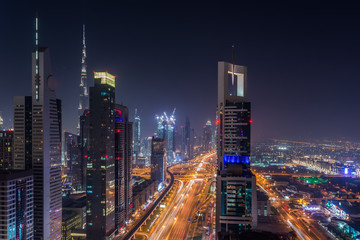Fototapeta na wymiar sheikh Zayed road Dubai