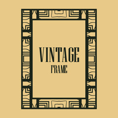 Fototapeta premium Art Deco border frame