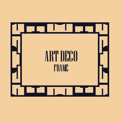 Art Deco border frame