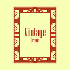 Art Deco border frame