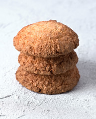 pastries on white rustic background