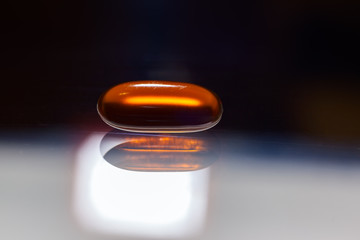 Transparent red capsules