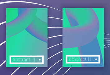 Fototapeta premium Absract vector geometric cover set