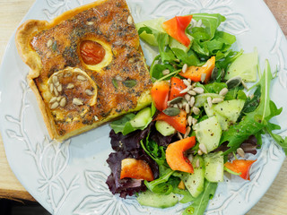 Quiche and Salad