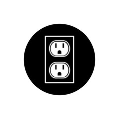 U.S. electric household outlet vector