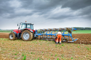 agriculteur au travail